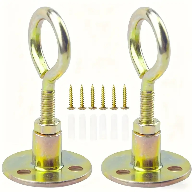Strong Load-Bearing Perforated Lantern Hook Ceiling Hanging Ceiling Fan Mosquito Net Hook Opening and Closing Detachable Hook