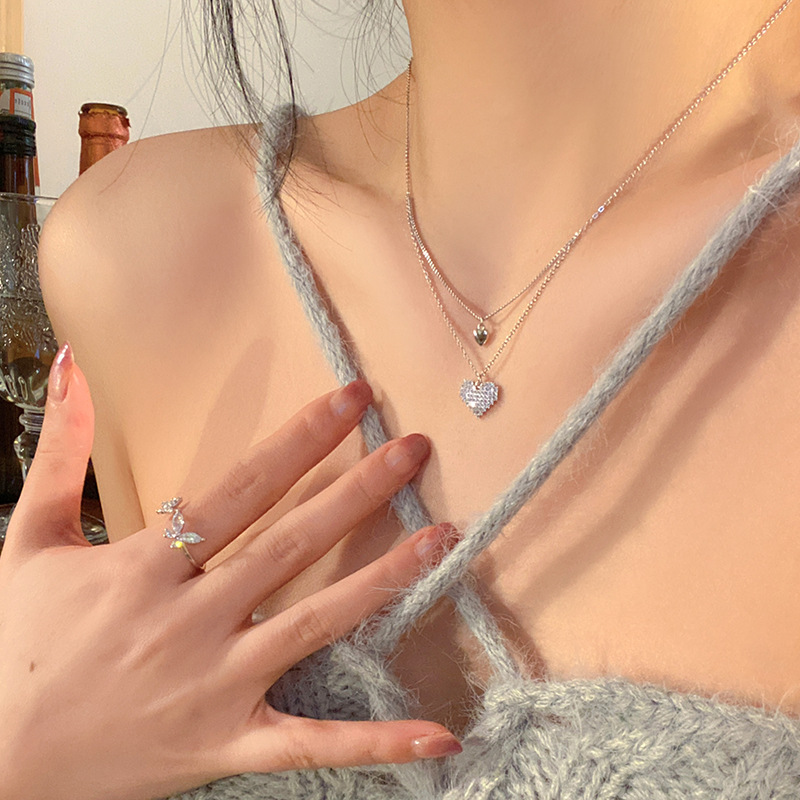 Cute small necklace heart shaped