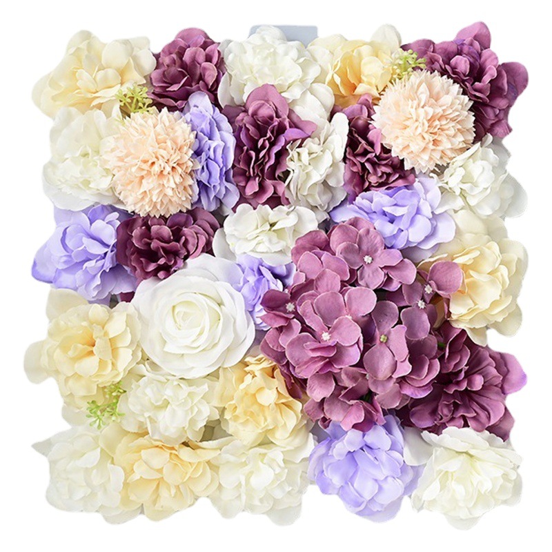 Flor artificial de la boda fondo de pared de la flor rosa Hortensia fila Flor de plástico decoración de la Boda boda flor arco