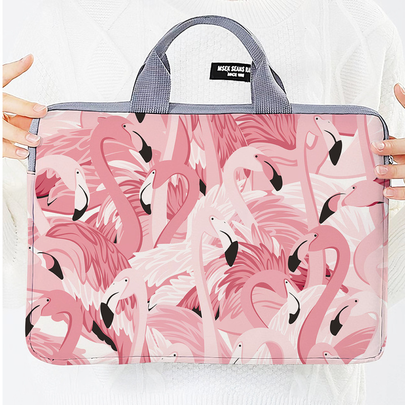 New Flamingo Laptop Bag, Artistic and Creative, High-End Feel, Women's Polyester-Cotton Laptop Bag New Flamingo Laptop Bag, Artistic and Creative, High-End Feel, Women's Polyester-Cotton Laptop Bag
