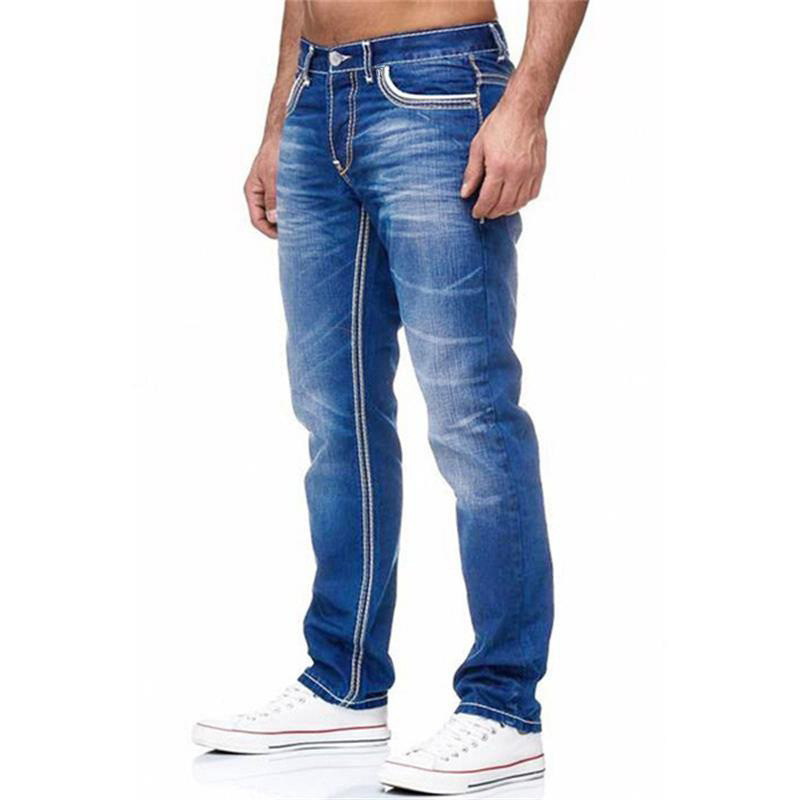 Jeans da uomo WISH Slim Fit Double Line Classic a tre colori di alta qualità, nuovi_voghion.com