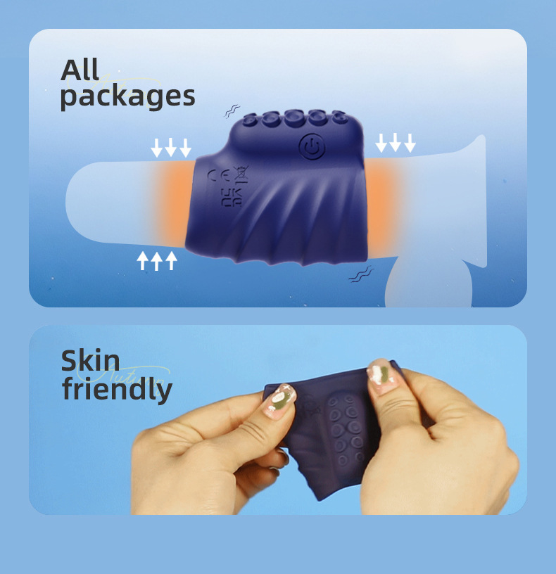 Yunman Remote-Control Vibrating Cock Ring, Silicone Penis Ring for Men — detail image 13