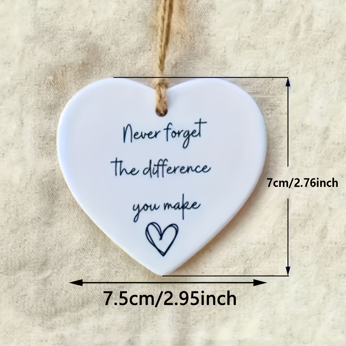 心形设计白色亚克力纪念品家居装饰励志礼物