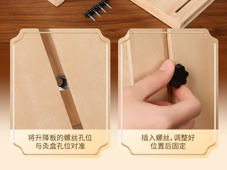 Wooden Moxibustion Box Full Body Moxa Therapy Kit with Aged Moxa Wool and Moxa Sticks for Warming Care details