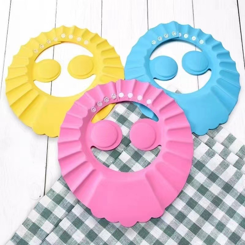 Baby shampoo hat with ear protection, infant shampoo hat, adjustable children's haircut and bathing thickened shower cap