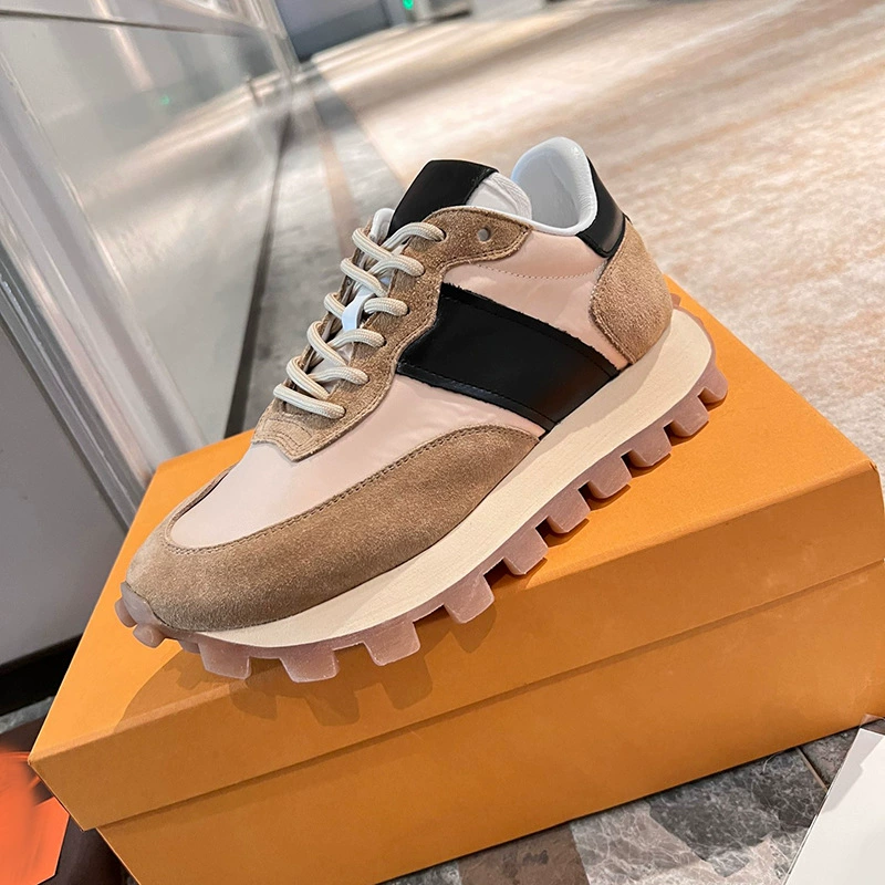 Обувь папы Мужские повседневные туфли толстые кожаные подошвы увеличены