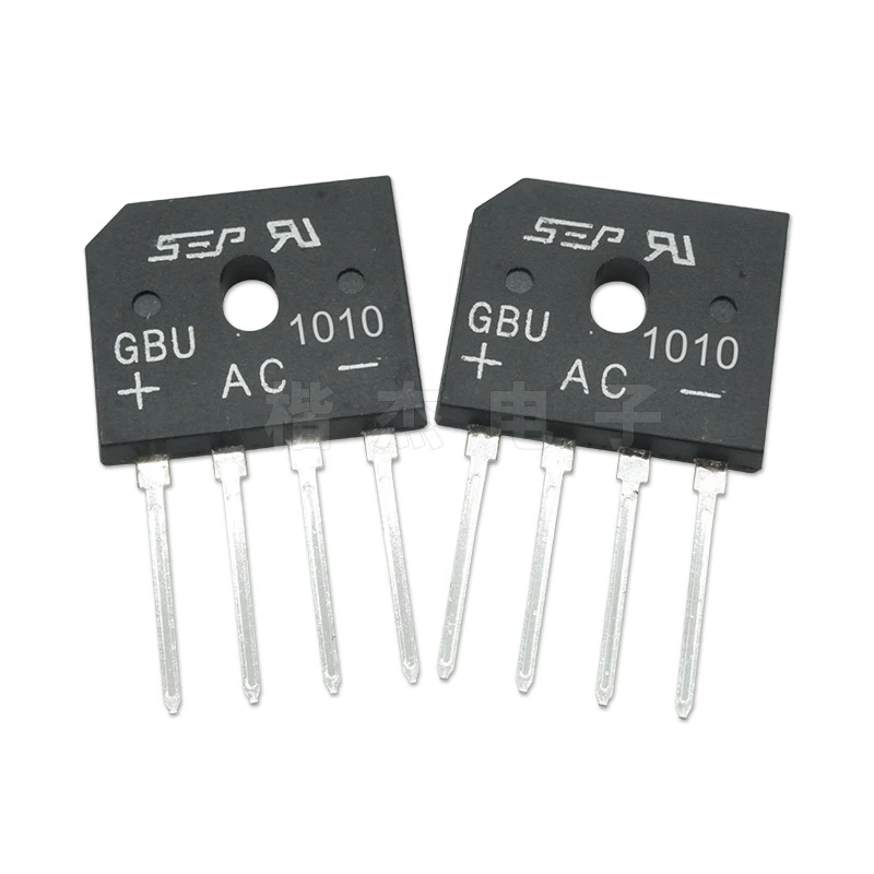 Прямое вставное выпрямительное звено GBU1010 GBU10M 10A1000V плоский мост плоская ножка источник питания специальный мост