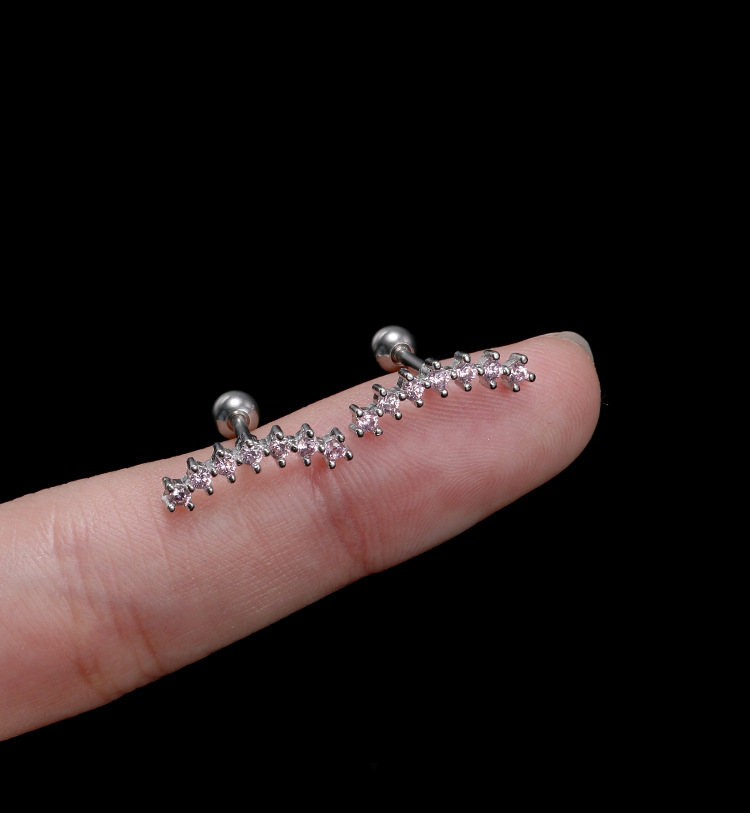 Butterfly Mini Zircon Ear Bone Nail Creative Earrings for Women detail image 11