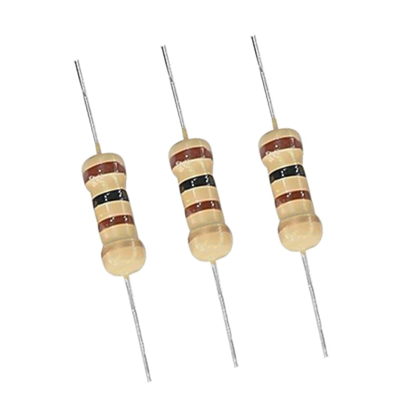 Порцезус углеродная мембранная сопротивление 1/2W1/4W1/6W1W12W3W1%и 5%может быть сформирована короткой -ножкой металлическая оксидная пленка сопротивление