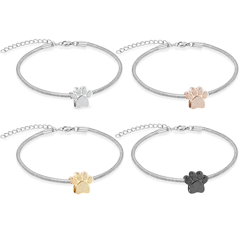 Ювелирные изделия из нержавеющей стали, открывающийся памятный браслет с прахом домашних животных для мужчин и женщин, регулируемый браслет с прахом