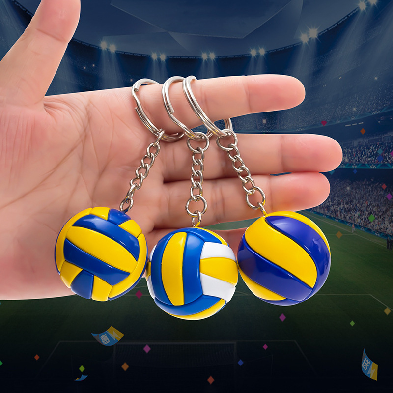 Sports Prizes Creative Small Gifts Volleyball Keychain Bag Hanging Pendant Student Sports Souvenirs