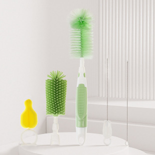 Bottle Brush Baby Cleaning Bottle Brush Cleaning Set Accessories Baby Straw Brush Pacifier Silicone Brush Cleaning Brush