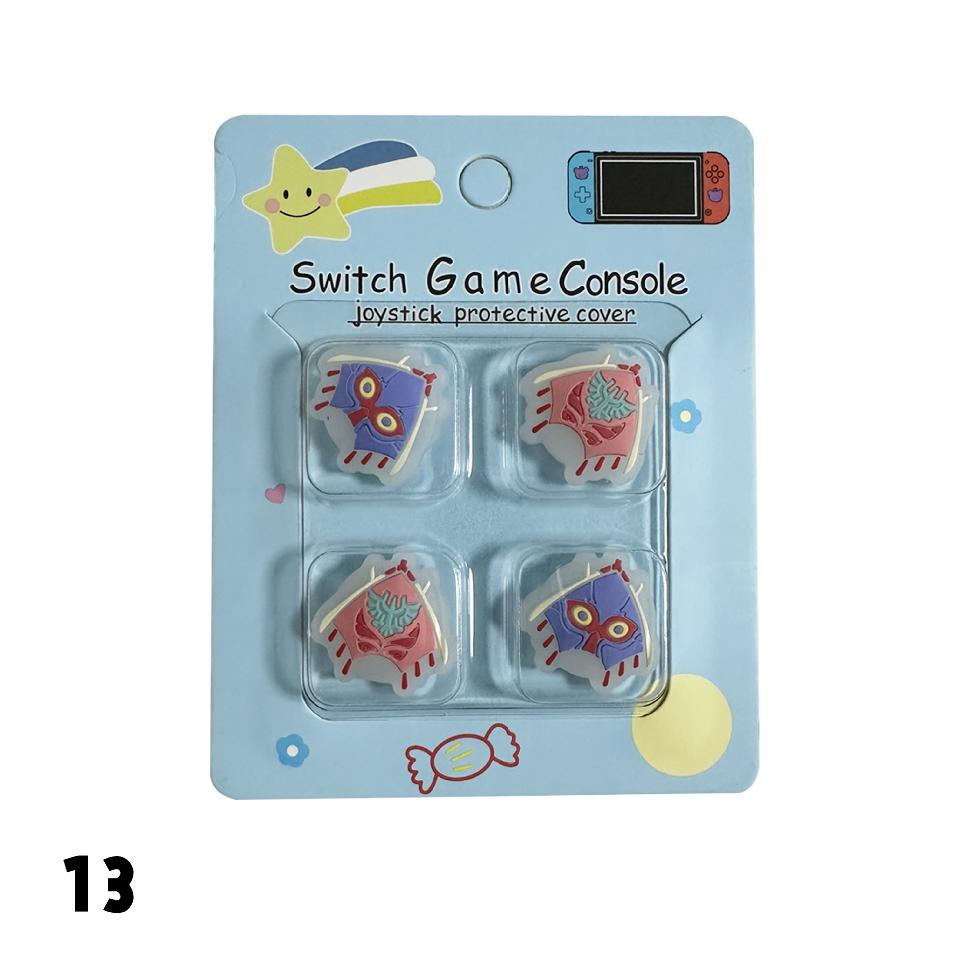 Tapa basculante de silicona de Nintendo Switch de dibujos animados NS Lite tapa basculante tapa protectora mango tapa protectora basculante