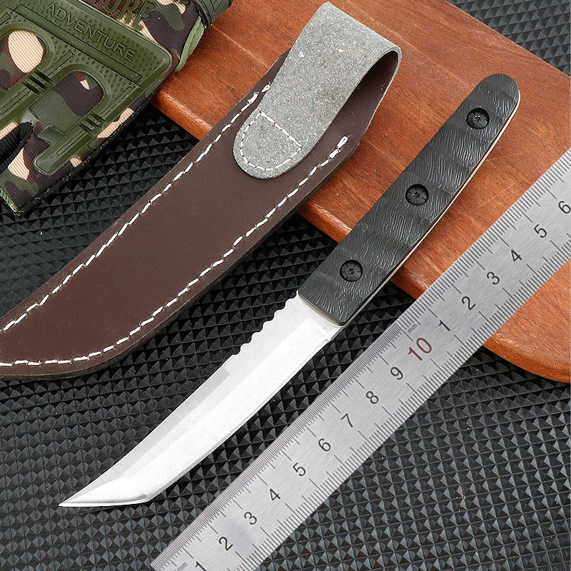 户外折刀 高硬度求生水果刀随身 便携刀具防身小刀野营 求生工具