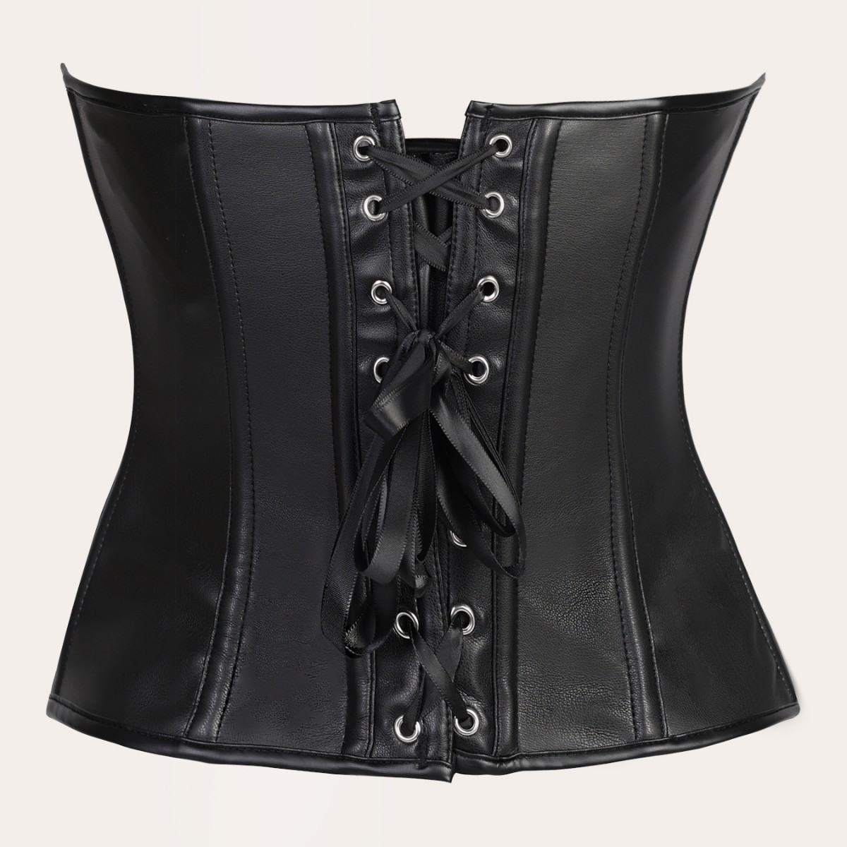 Black Punk Hot Girl Wind Tie Belt Belt Body Tape Bow Body Top Zipper Body Top de alta calidad