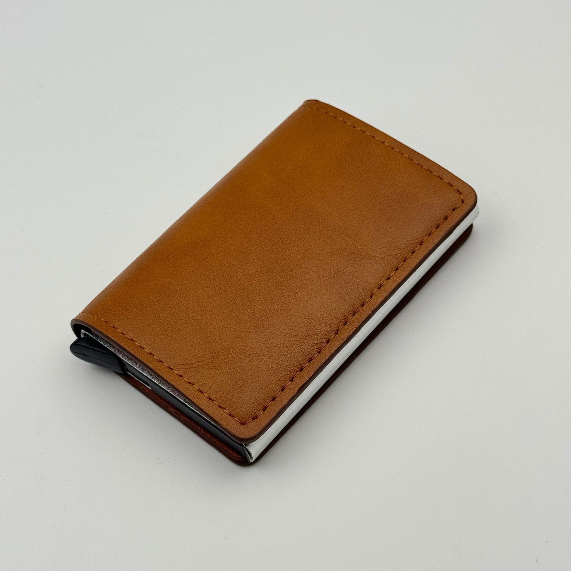 Explosiones transfronterizas bolsa de tarjetas RFID antirrobo cepillo antimagnetizante aleación de aluminio tarjeta bancaria cubierta bolsa de tarjetas metálicas fabricantes de comercio exterior