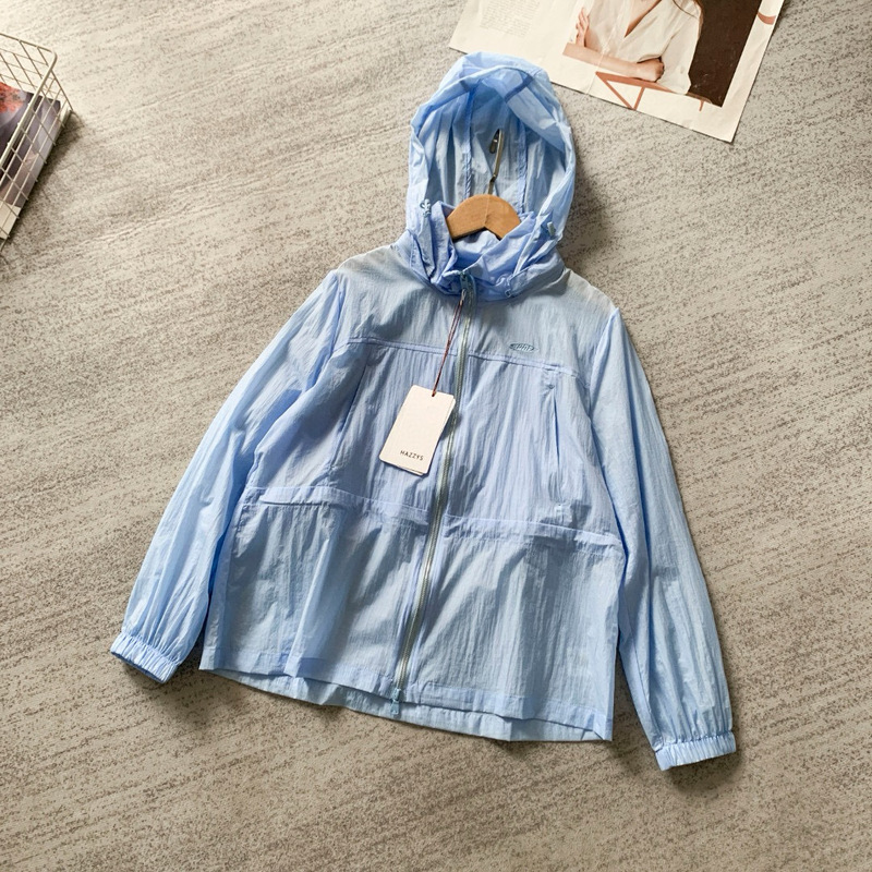 Hazzys/ハギス 25 夏新作 レディース フード付きジャケット 日焼け止め服 レディース ドロップシッピング|undefined