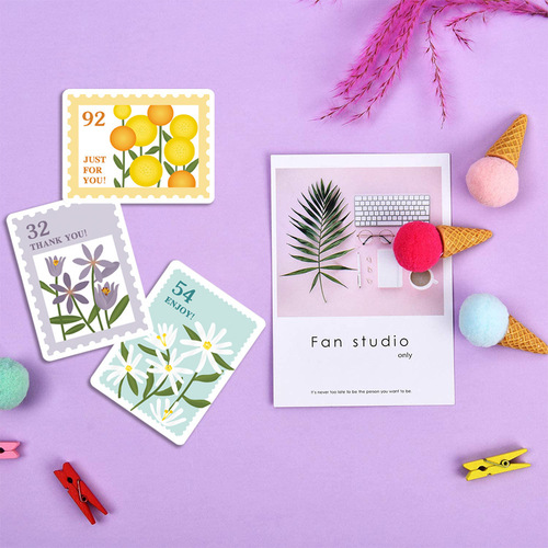 500 sheets/roll small fresh stamp stickers self-adhesive envelope greeting cards hand account floral decoration seal packaging label stickers