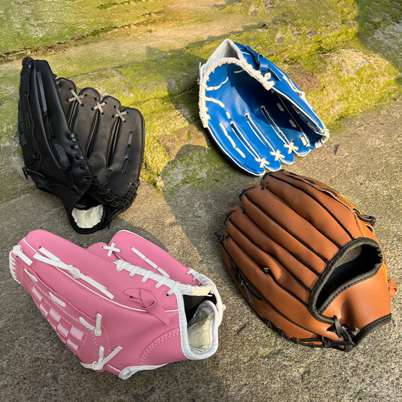 Factory Direct Sale Pvc Baseball Glove with Lychee Pattern, Baseball Batting Glove, Softball Glove for Catchers and Pitchers