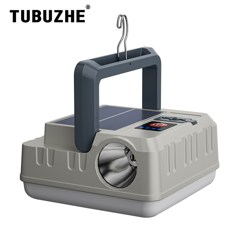 Lámpara camping solar recargable colgante portátil para exteriores