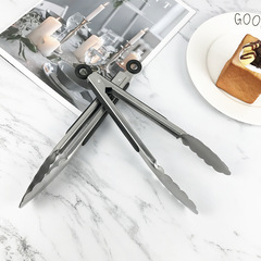 供應 9寸12寸16寸食品夾子不鏽鋼烘焙麵包夾食物夾火鍋牛排夾