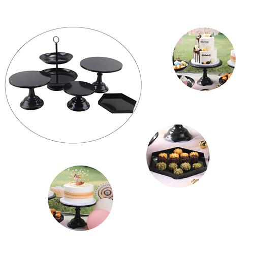 Birthday display cake stand set tea table snack tray afternoon tea pastries dessert display plate decorative service plate
