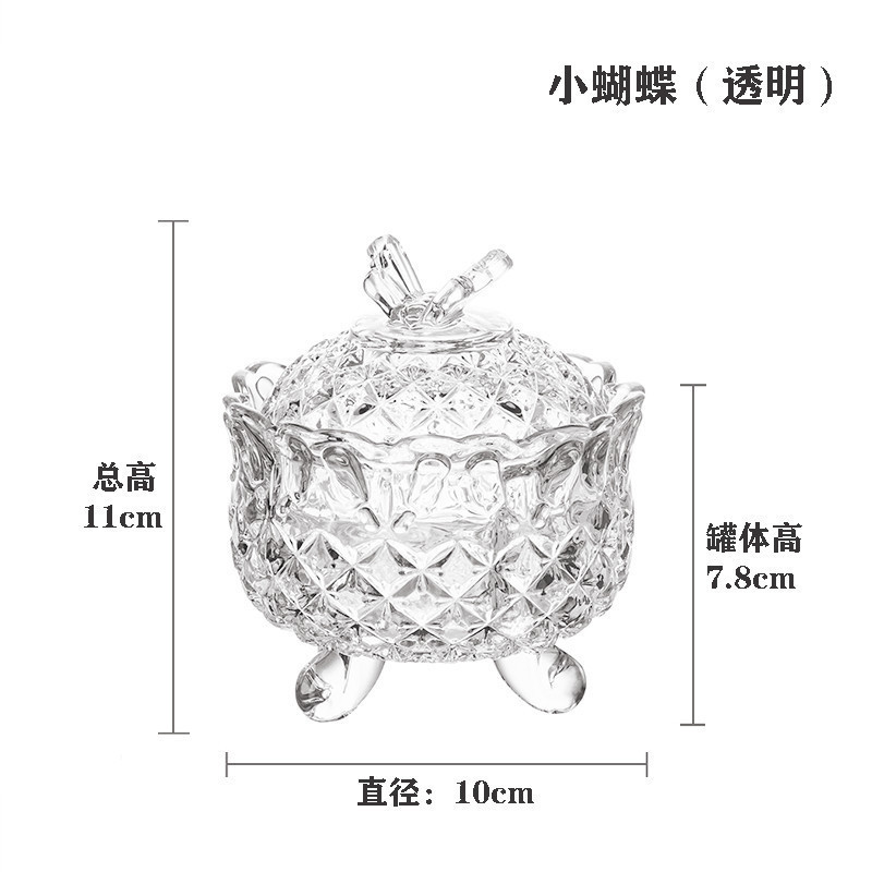 欧式玻璃罐香薰蜡烛罐糖果罐收纳摆件首饰品罐子消磁石水晶消磁碗|undefined