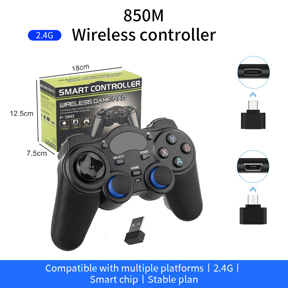 Teléfono Móvil androide del androide P3PC360 del Set-Top Box TV del GamePad inalámbrico androide de la manija 2,4g TV