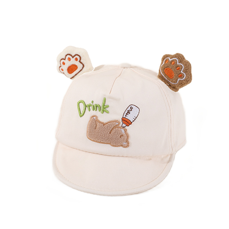 Sombreros para bebés primavera y otoño delgados sombreros de protección solar lindos gorras de lengua de ultra-flexible para hombres y mujeres bebés pequeños meses sombreros de béisbol verano