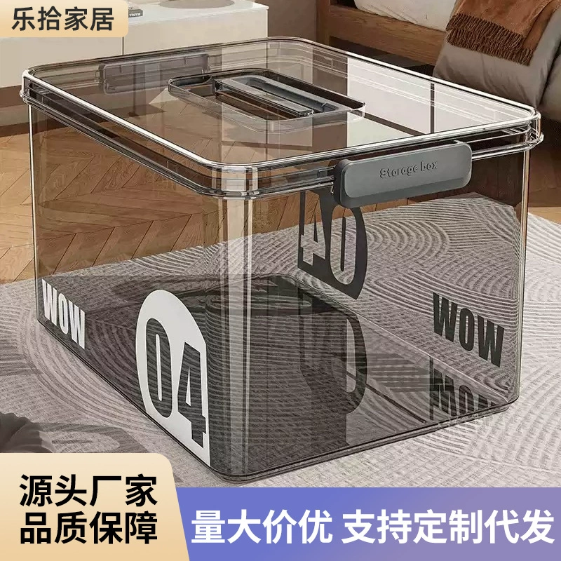 Прозрачная коробка для хранения Домашняя ручная утолщение для закусок