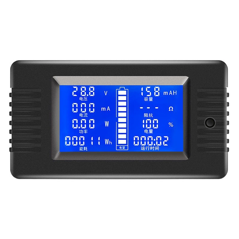 ЖК-тестер батареи Напряжение Ток емкость внутреннее сопротивление мощность энергопотребление дисплей 0-200 В 10A50A300A