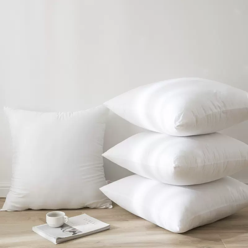 抱枕芯靠垫座椅汽车靠垫抱枕芯羽丝绒枕芯方枕头可定 制尺寸批发