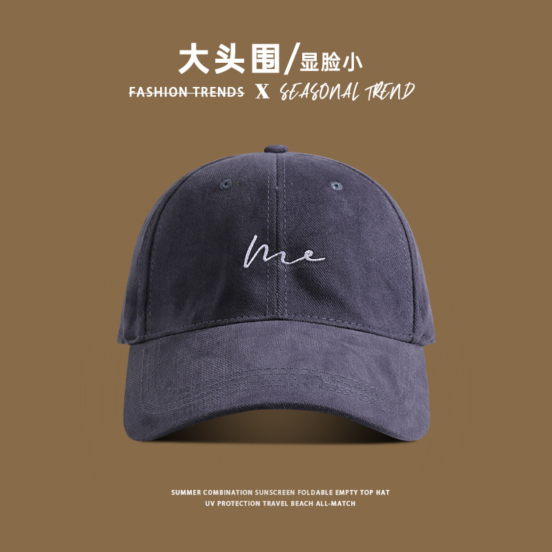 Gorra de béisbol, cara coreana, ala de sombrero pequeña ensanchada, mujer, pómulos, circunferencia de la cabeza grande, sombrero para el sol profundo, sombrero de visera rojo, hombre