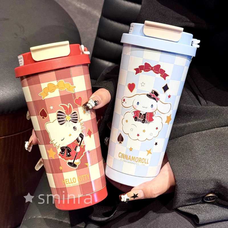 HelloKitty保温杯女2025新款高颜值吸管水杯生日礼物三丽鸥咖啡杯|undefined