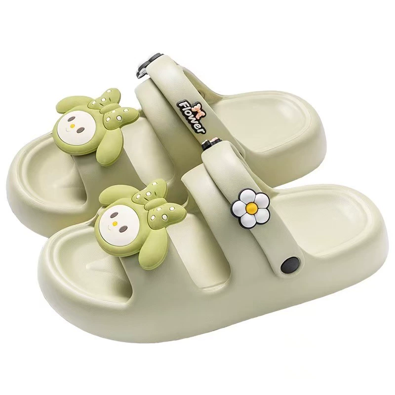 Сандалии женщины 2025 новый стиль летом носить толстую подошва для дома в помещении нескользящие милые пляжные сандалии женские летние