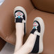 New Style Old Beijing Cloth Shoes for Women Chinese Style Embroidered Year of the Dragon Linen Slip-On College Style Lazy Thick-Soled Mom Shoes