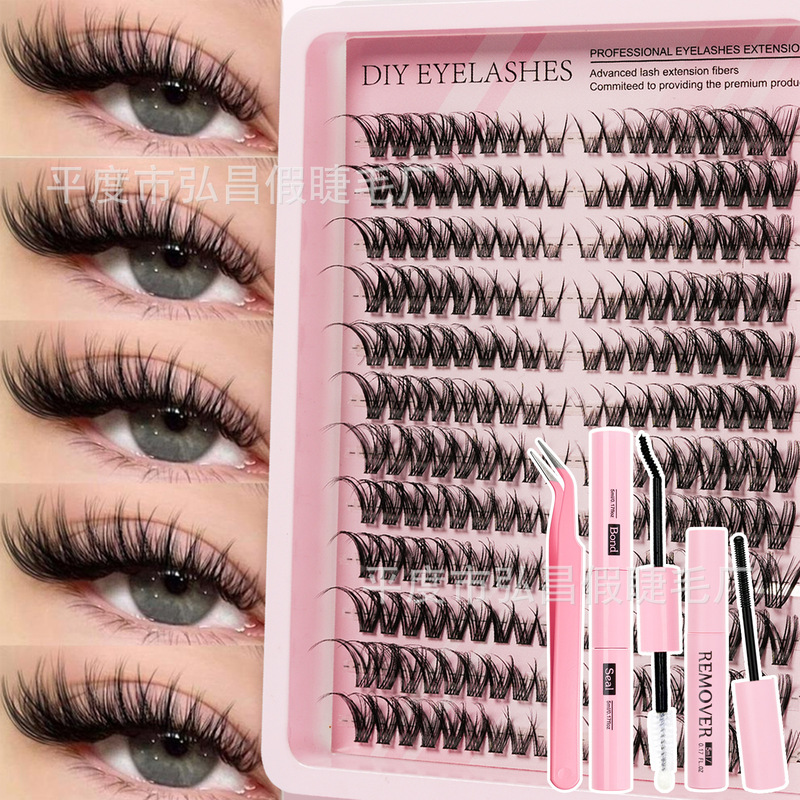 Popular Japanese and Korean false eyelashes DL, cross-border best-selling false eyelashes, single-cluster 3D eyelashes, wild and fluffy, enlarge the eyes Popular Japanese and Korean false eyelashes DL, cross-border best-selling false eyelashes, single-cluster 3D eyelashes, wild and fluffy, enlarge the eyes