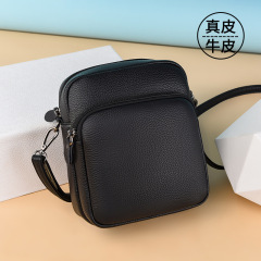 Leather Handbag for Women 2024 New Style Fashion Simple Genuine Leather Small Square Bag Women's Bag Versatile Shoulder and Crossbody Bag Large Capacity