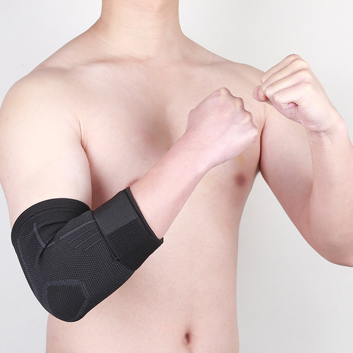 Outdoor sports compression band knit elbow pads breathable sweat-wicking band compression elbow sports knit accessories