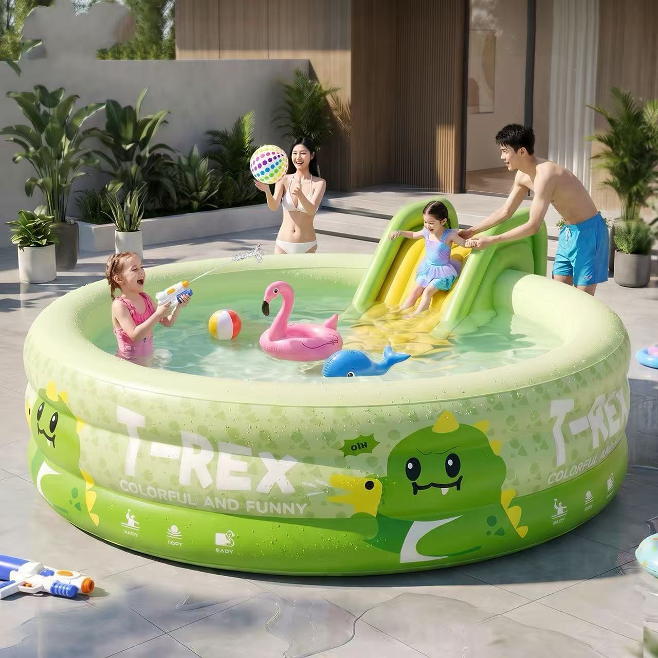 New Model Swimming Pool for Children, Outdoor Inflatable Pool for Home Use, Large Adult Garden Pool, Foldable Baby Play Pool