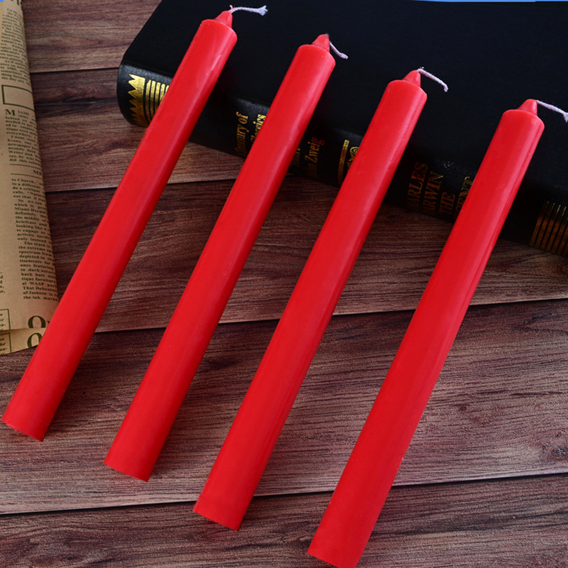 Iluminación doméstica de vela blanca, apagón de emergencia, prevención de desastres, lámpara de mantequilla roja sin humo, candelabros inodoro