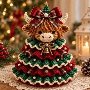 �羳 Crochet Animal Christmas Tree DIY Kit �hᘄ����}�Q��