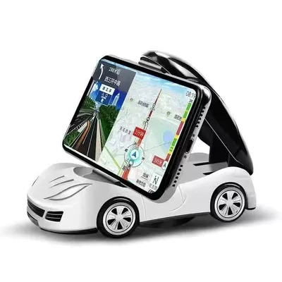 Car phone holder, Navigation Support Frame Car Model - classic-model-elegant-white-single-function-stand