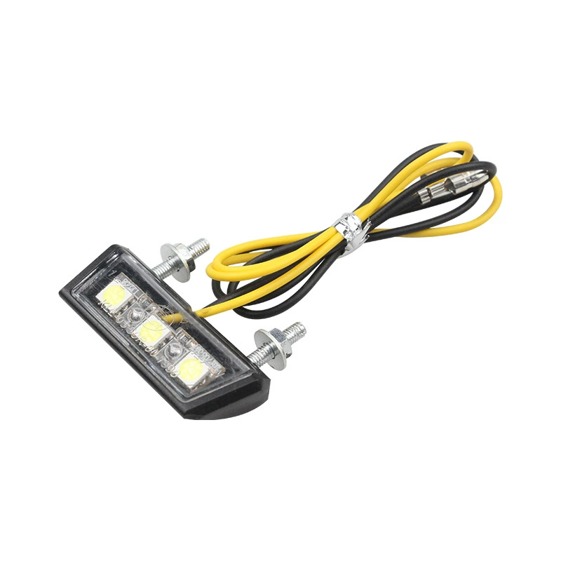 Мотоциклетный модифицированный задний противотуманный фонарь LED номерной знак свет 12V скутер свет номерного знака электромотоцикл номерной знак небольшой свет