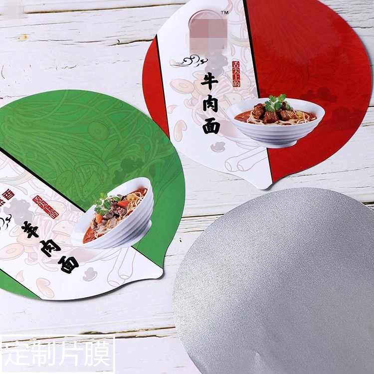 Индивидуальная упаковочная пленка для лапши быстрого приготовления из бумаги, алюминия и пластика, упаковочная пленка для чашек с тиснением из алюминиевой фольги, упаковочная пленка для бумажных и пластиковых стаканчиков, печатная.