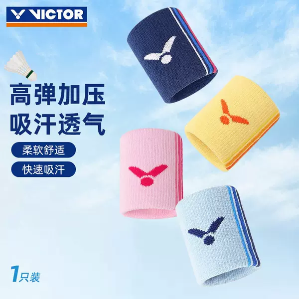 Victor Victory Badminton Wristband for Men and Women, Sports Wristband, Sweat-Absorbent, Breathable, Running Wrist Protector
