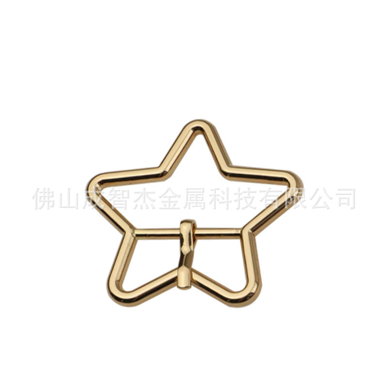 合金五星日字扣爱心心形蝴蝶15款针扣 皮带腰带扣皮具箱包扣鞋材