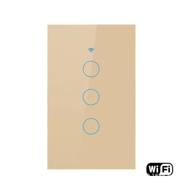 Interruptor Inteligente Táctil Estándar EE.UU. 120 WiFi RF433 de Latón y ABS con Control por App image 17