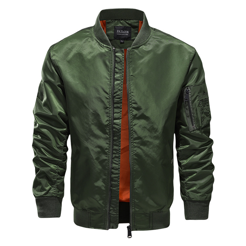 Pilot jacket 2024 Spring and Autumn new casual trendy brand baseball uniform loose workwear top for men_voghion.com