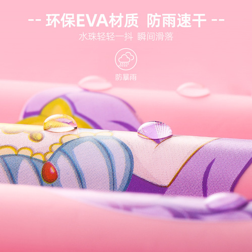 Children's raincoat for girls, primary school students, 2024 new model with school bag, big children's poncho, full body waterproof